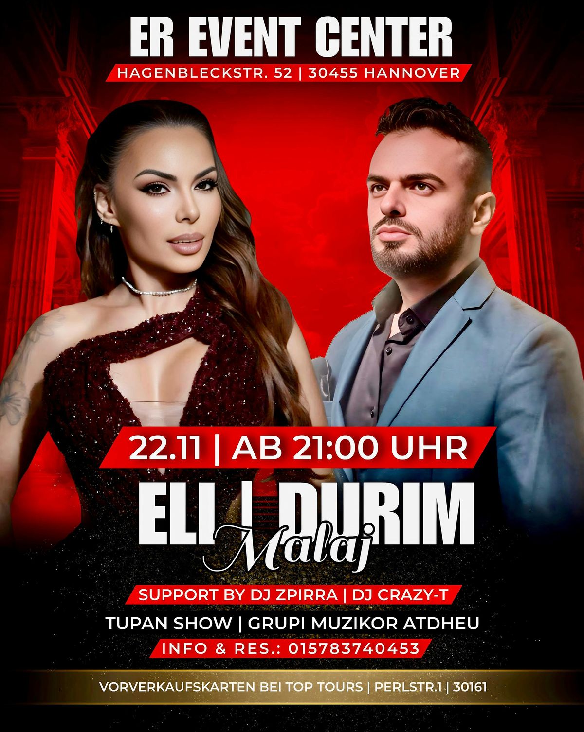 22.11.2025 \u2b50\ufe0fELI & DURIM LIVE \u2b50\ufe0fER EVENT HANNOVER \u2b50\ufe0fTUPAN&\u00c7IFTELI\u2b50\ufe0f2 DJs\u2b50\ufe0f