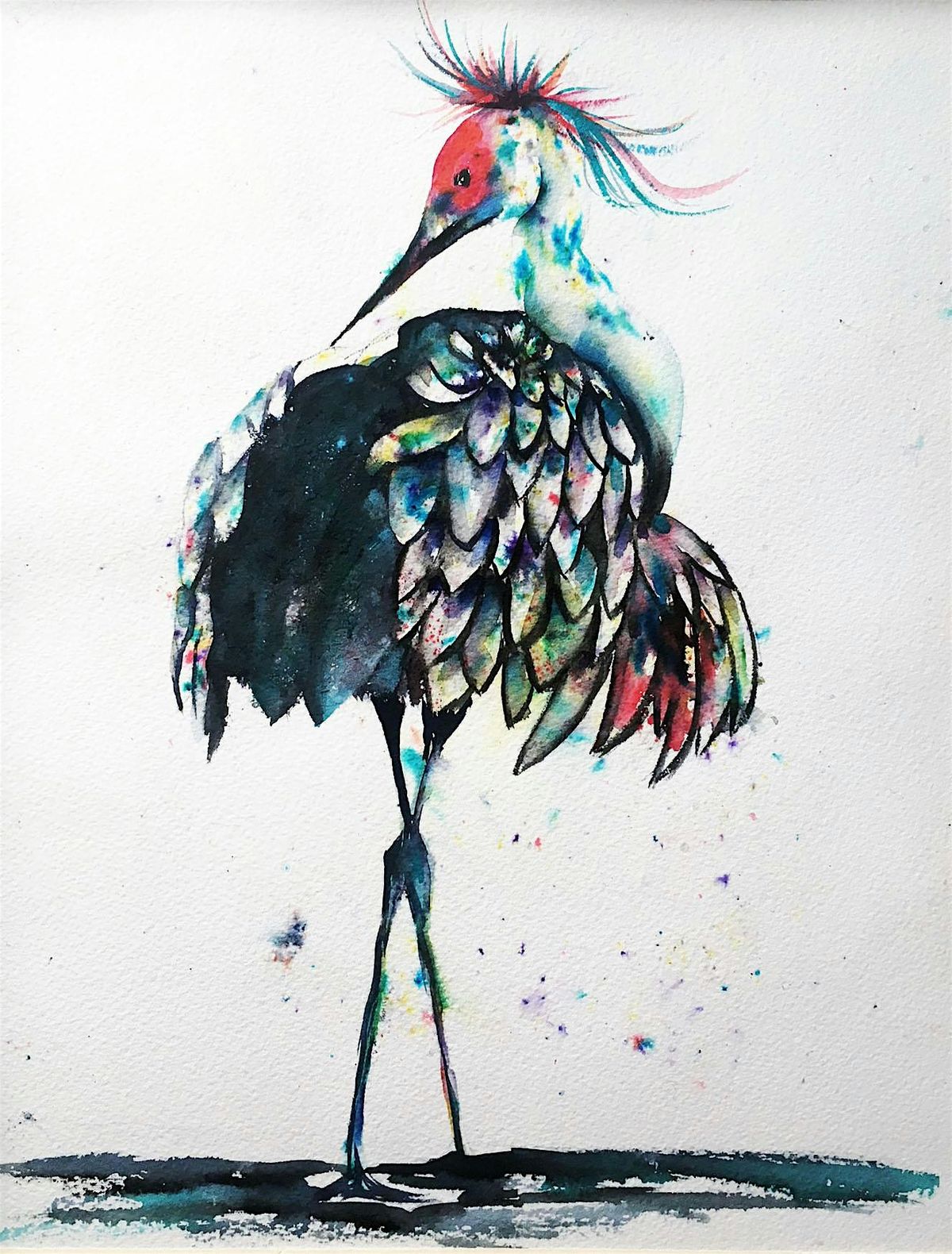 Crane Dance in Watercolors with Phyllis Gubins