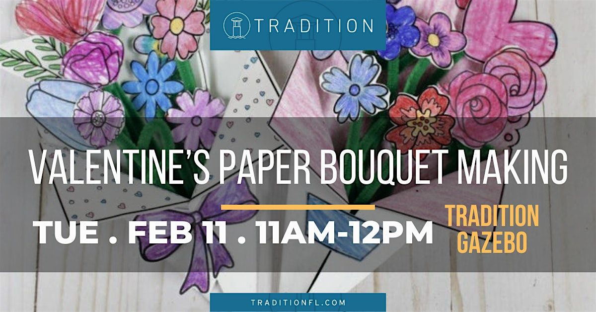 Valentine's Paper Bouquet Making