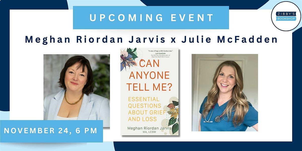 Author event! Meghan Riordan Jarvis x Julie McFadden