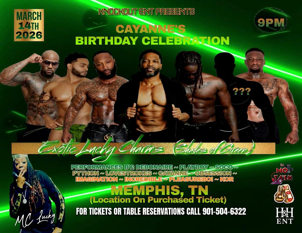EXOTIC LUCKY CHARMS (SHADES OF GREEN) MALE REVUE