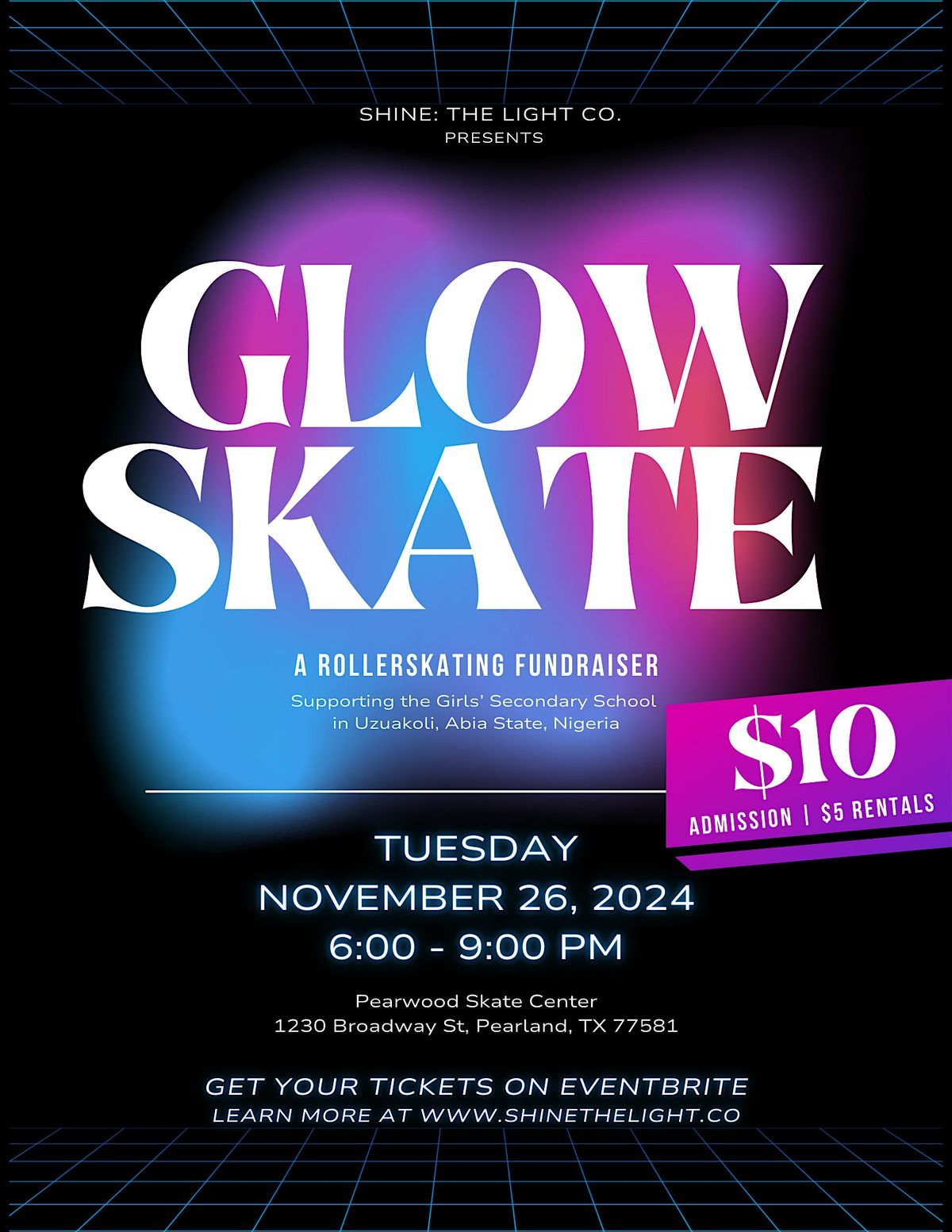 GLOW SKATE | A Fundraiser