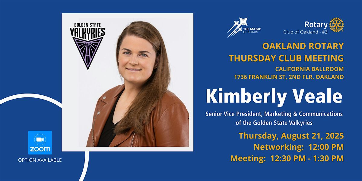 Kimberly Veale, Sr. Vice Pres., Marketing & Comm., Golden State Valkyries