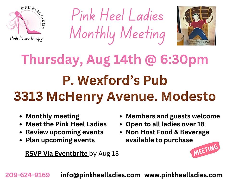 Pink Heel Ladies Monthly Meeting