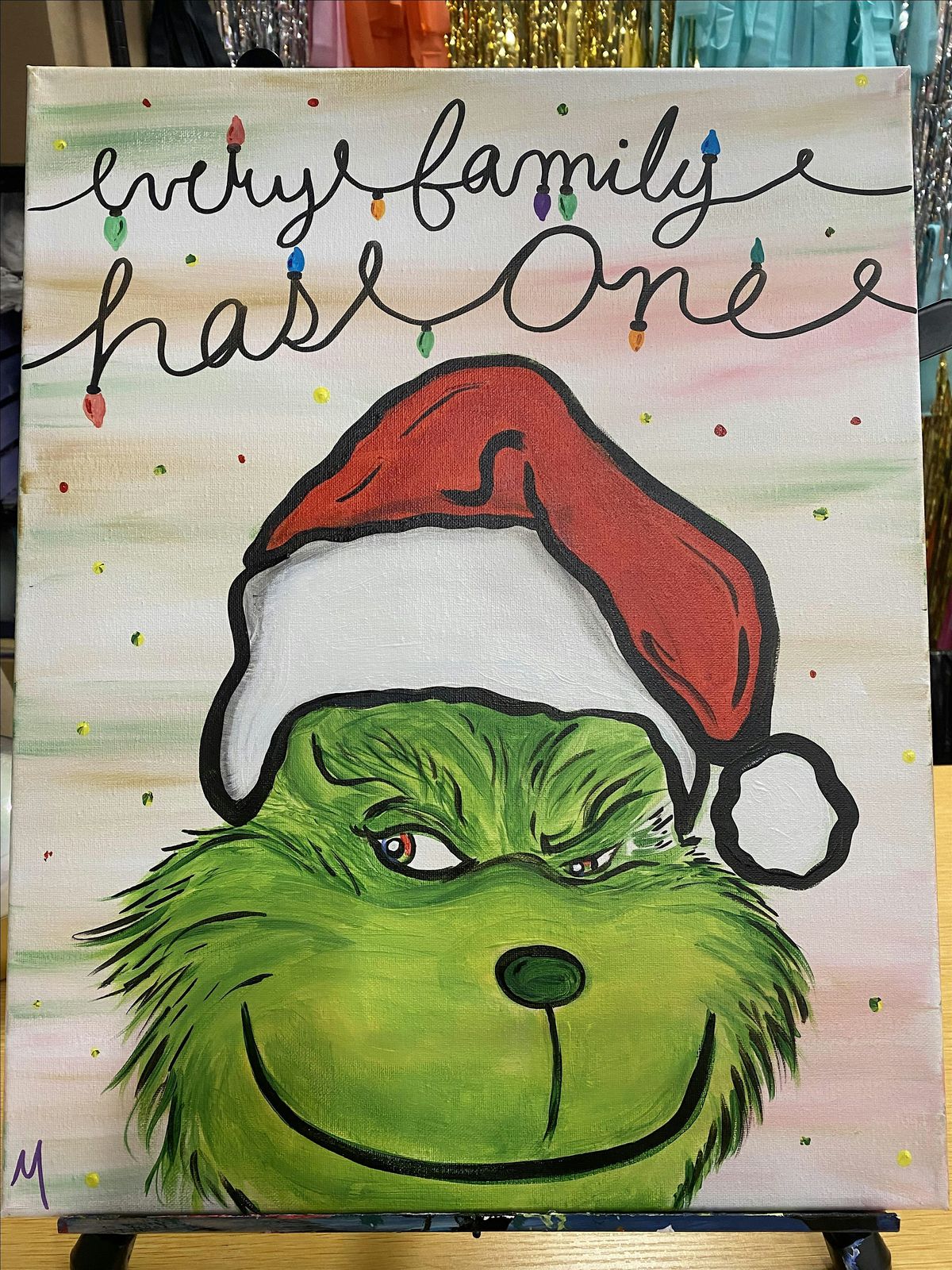 Grinch Paint & Sip Class