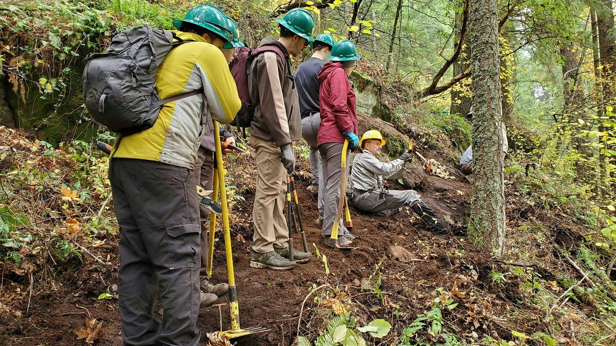 Madrone Wall New Trail Construction and Rock Work - PDX