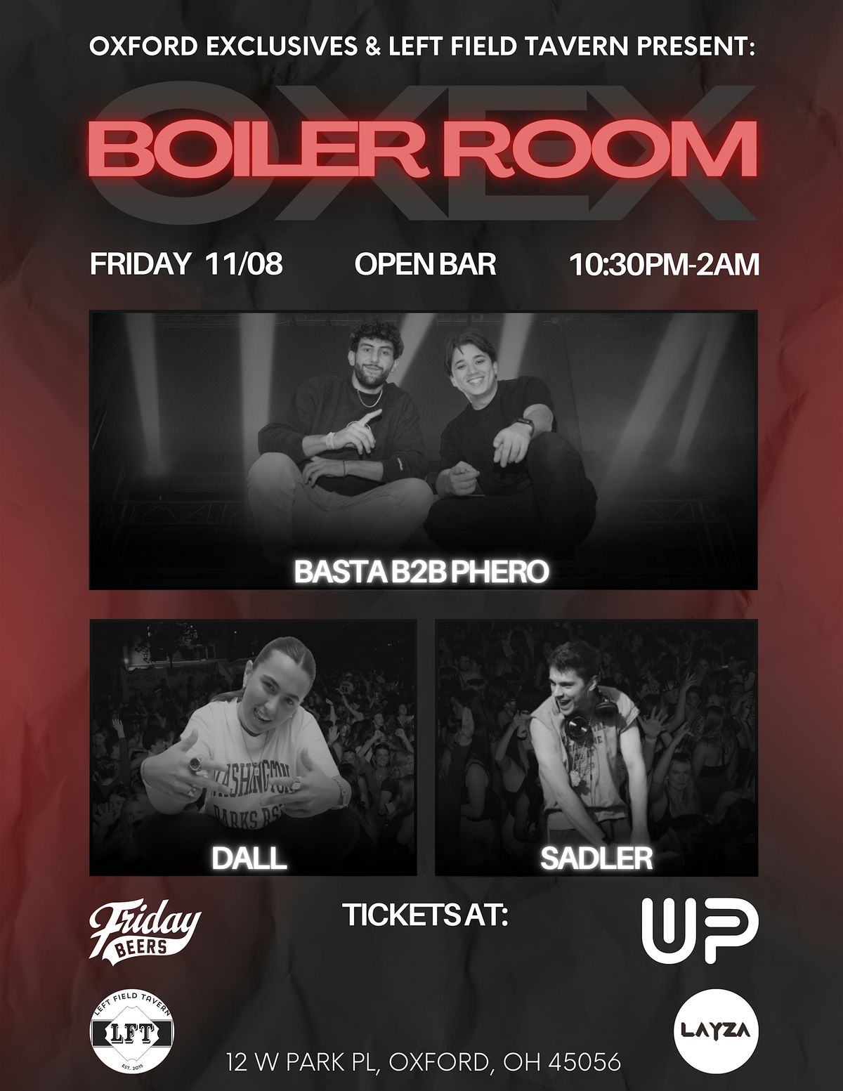 Oxford Exclusives - Boiler Room