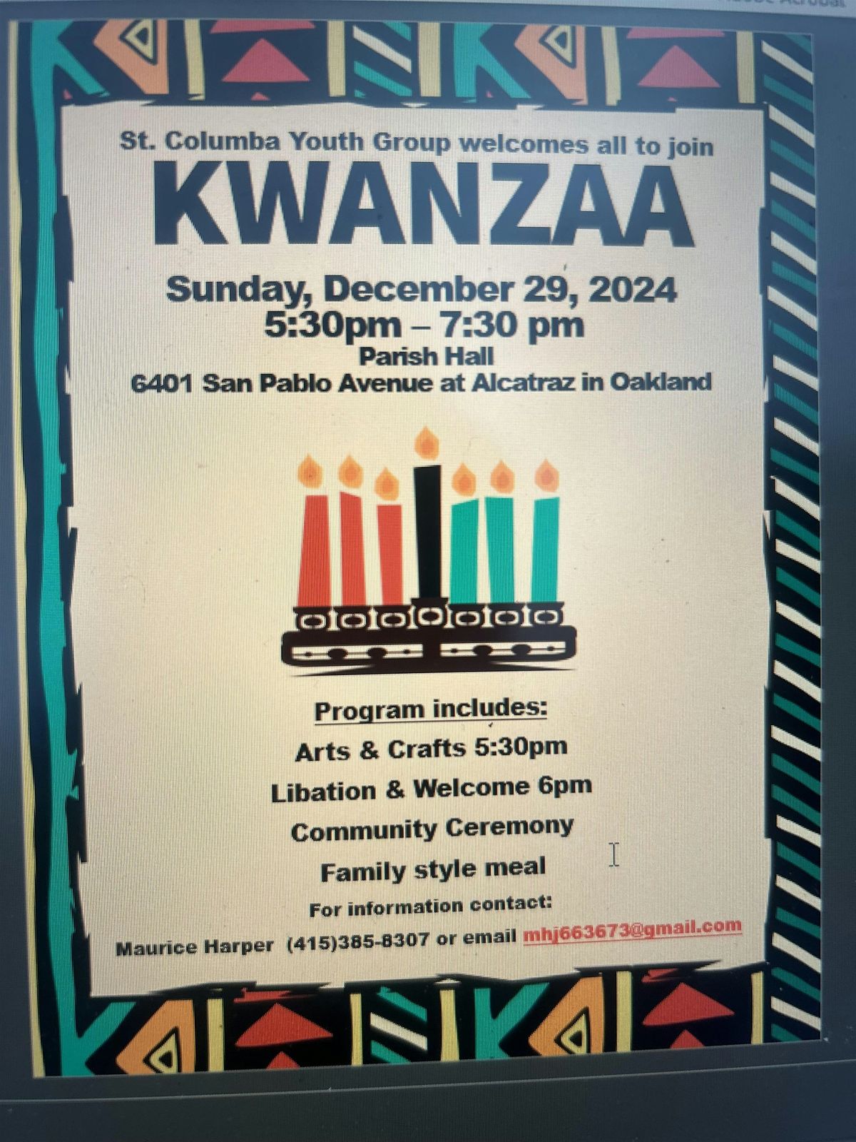 St. Columba's Annual Kwanzaa Celebration 2024