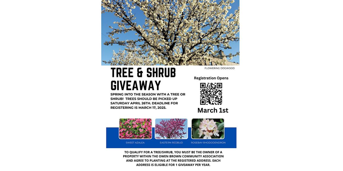 Owen Brown Tree & Shrub Giveaway