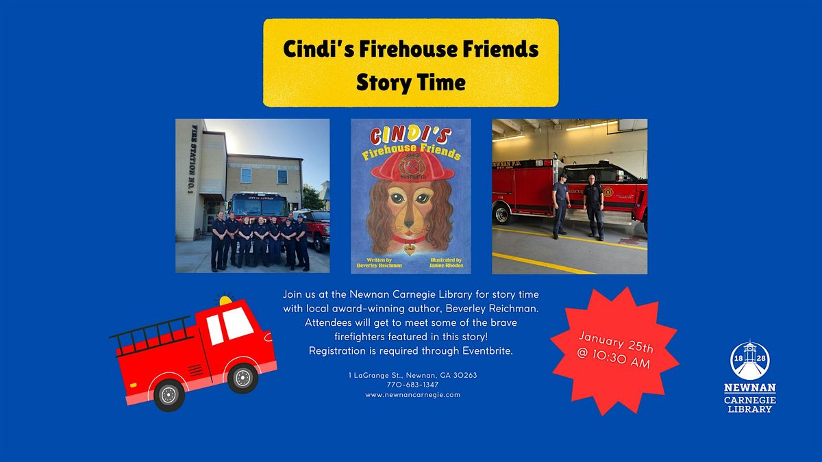 Cindi's Firehouse Friends: Storytime with Author Beverley Reichman