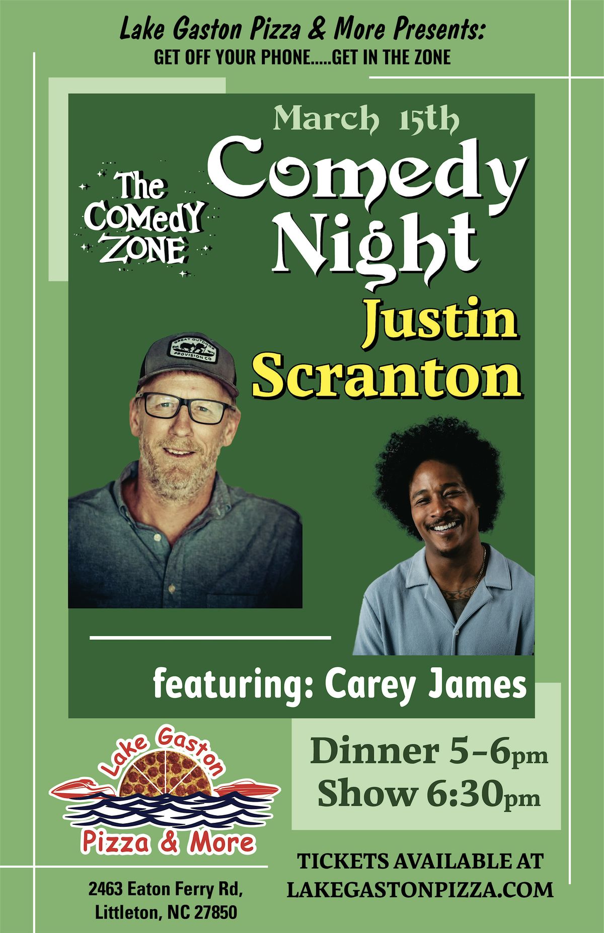 Lake Gaston Pizza & More Presents Comedy Night