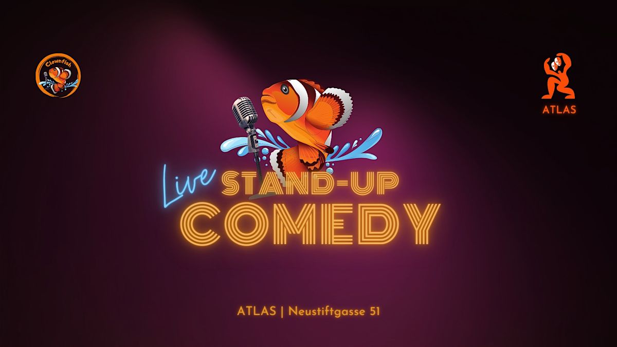 Stand-Up Comedy im ATLAS | Clownfish Comedy | Wien