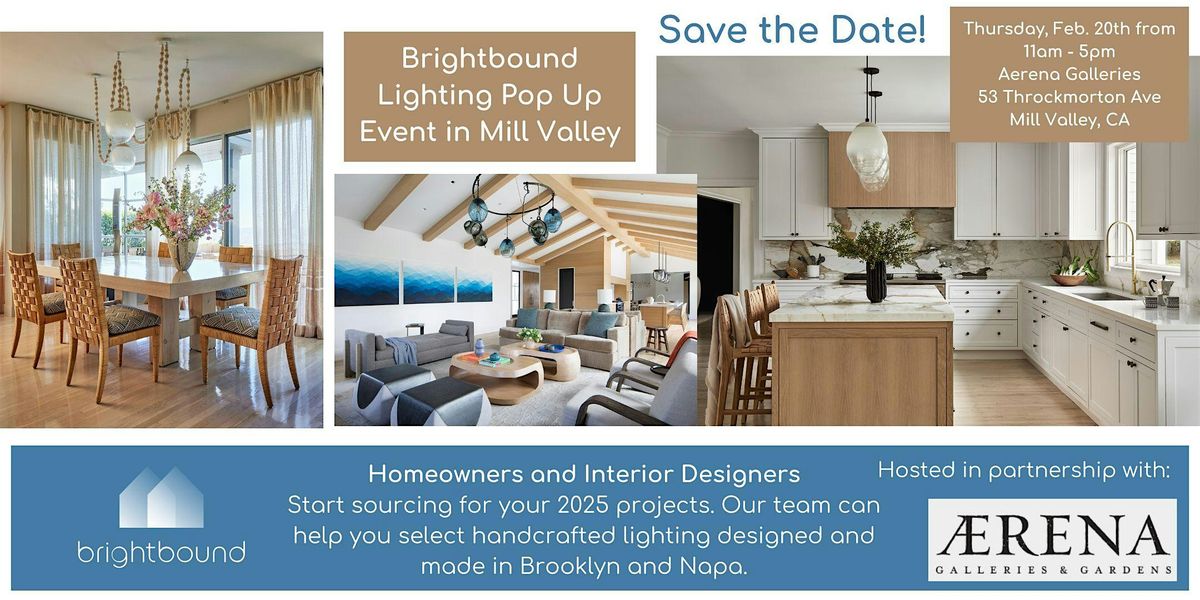 Brightbound Lighting Pop Up Event in Marin