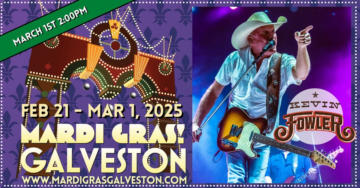 Kevin Fowler at Mardi Gras! Galveston