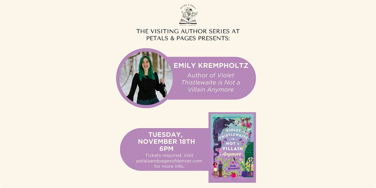 Emily Krempholtz Book Launch at Petals & Pages