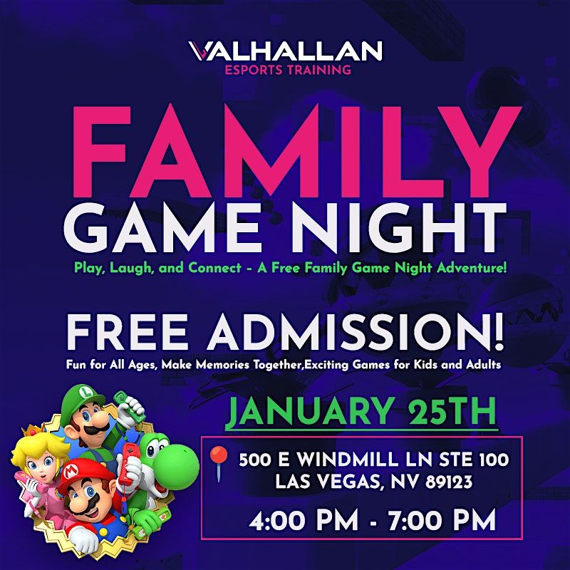 Family Game Night at Valhallan Esports