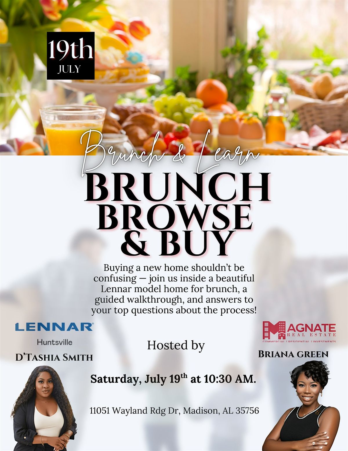 Brunch, Browse & Buy \u2013 A Model Home Experience with Lennar Homes & Magnate