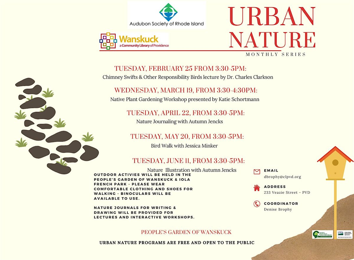 Urban Nature Series with Audubon Society of RI