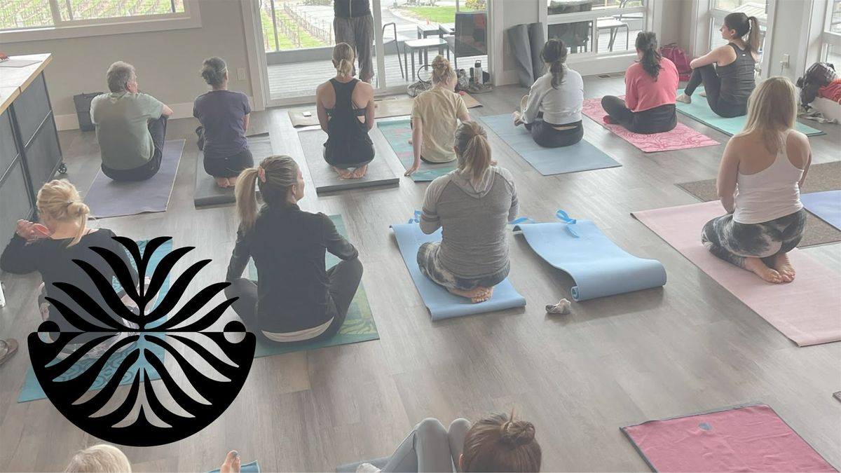 Yoga + Wine at Adrice Wines, Woodinville
