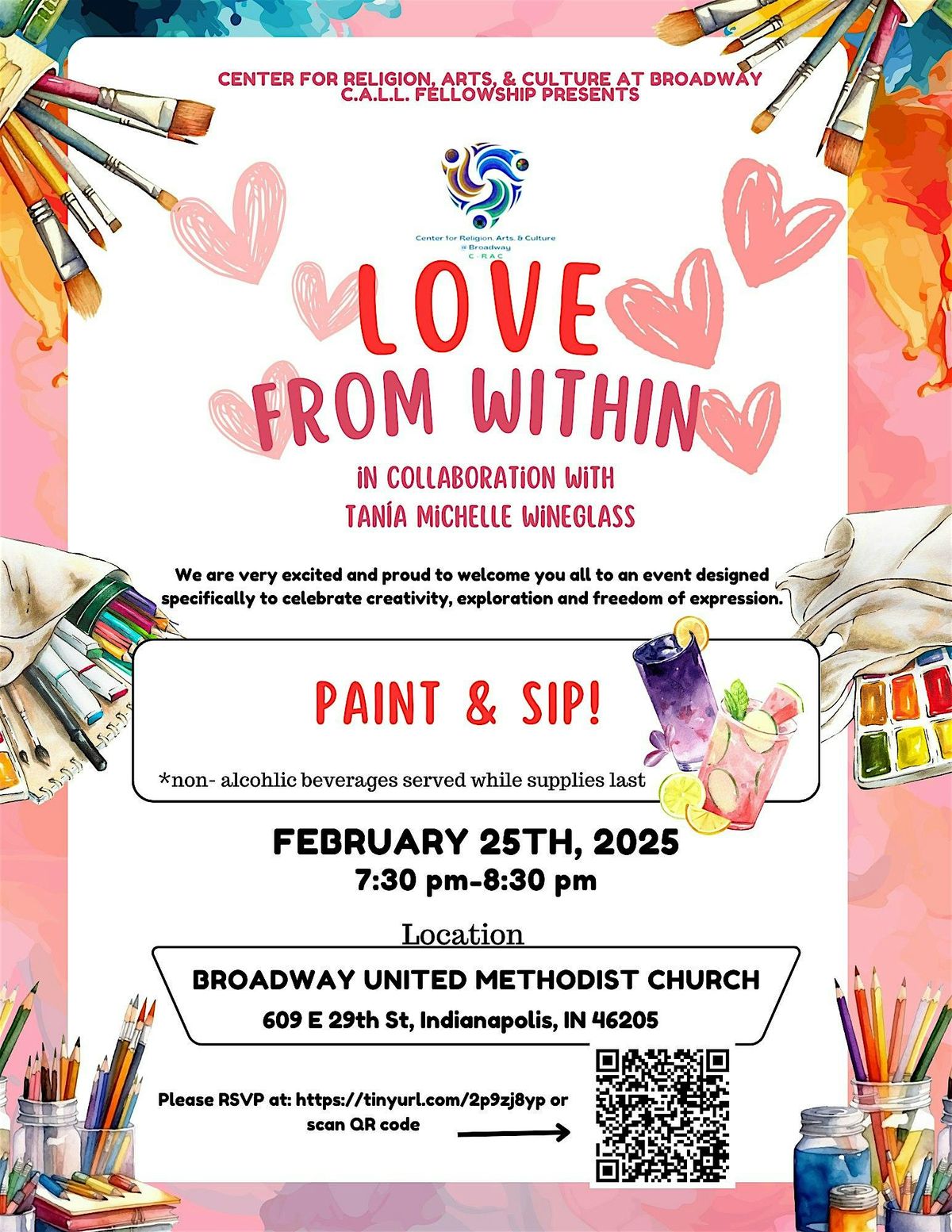 Paint & Sip: Love from Within