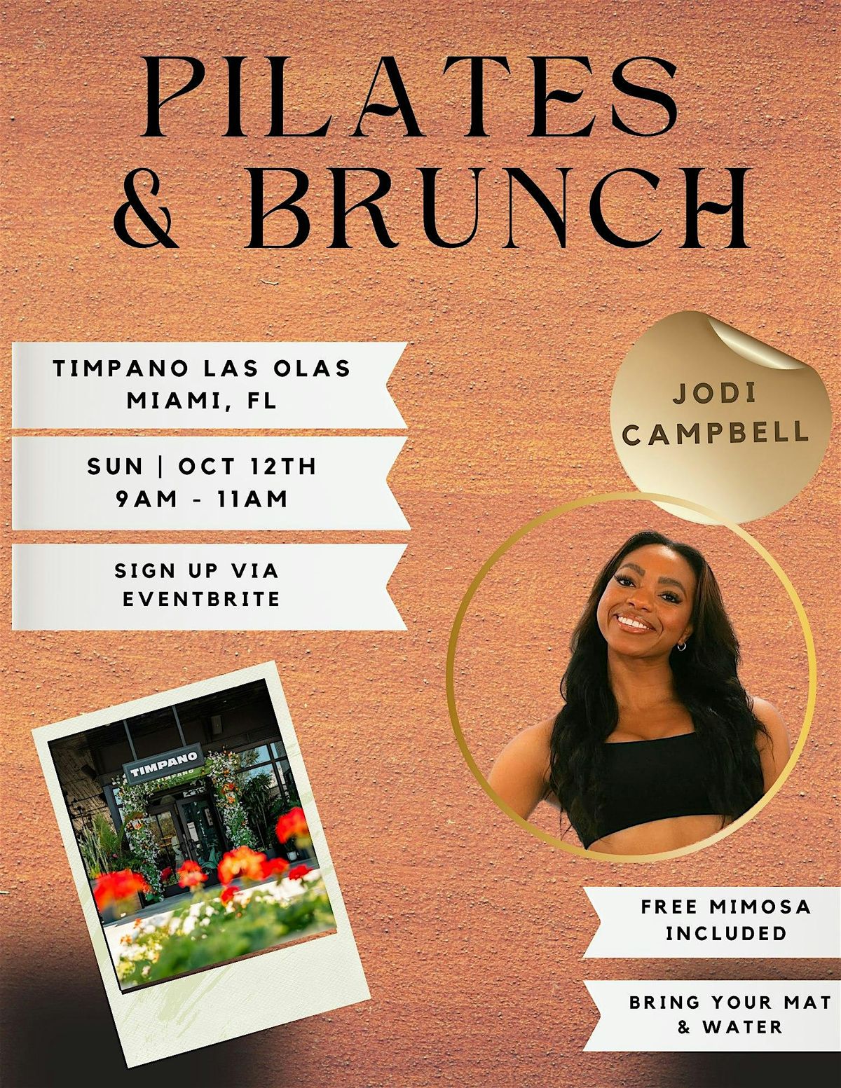 Pilates & Brunch @ Timpano
