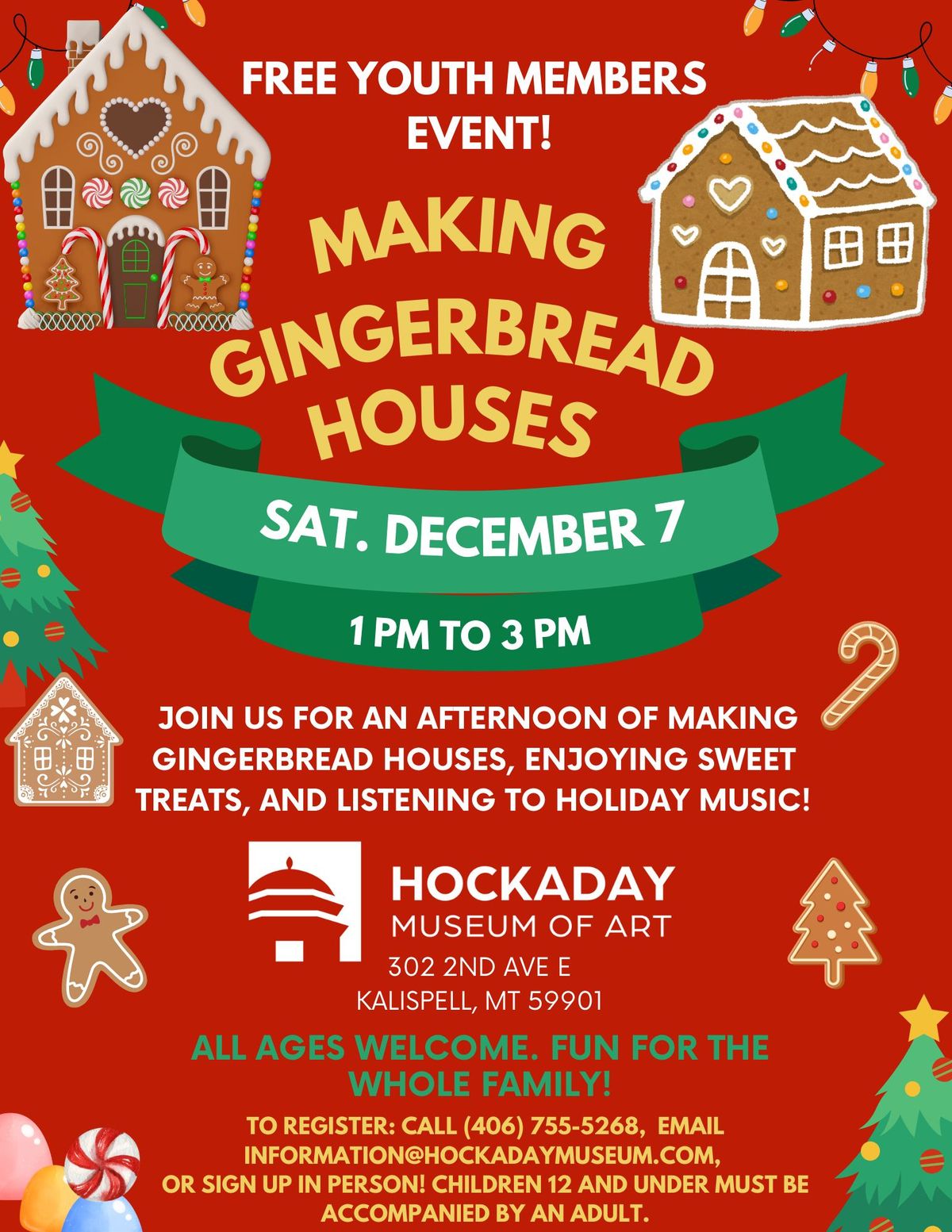 Making Gingerbread Houses: FREE Youth Members Event