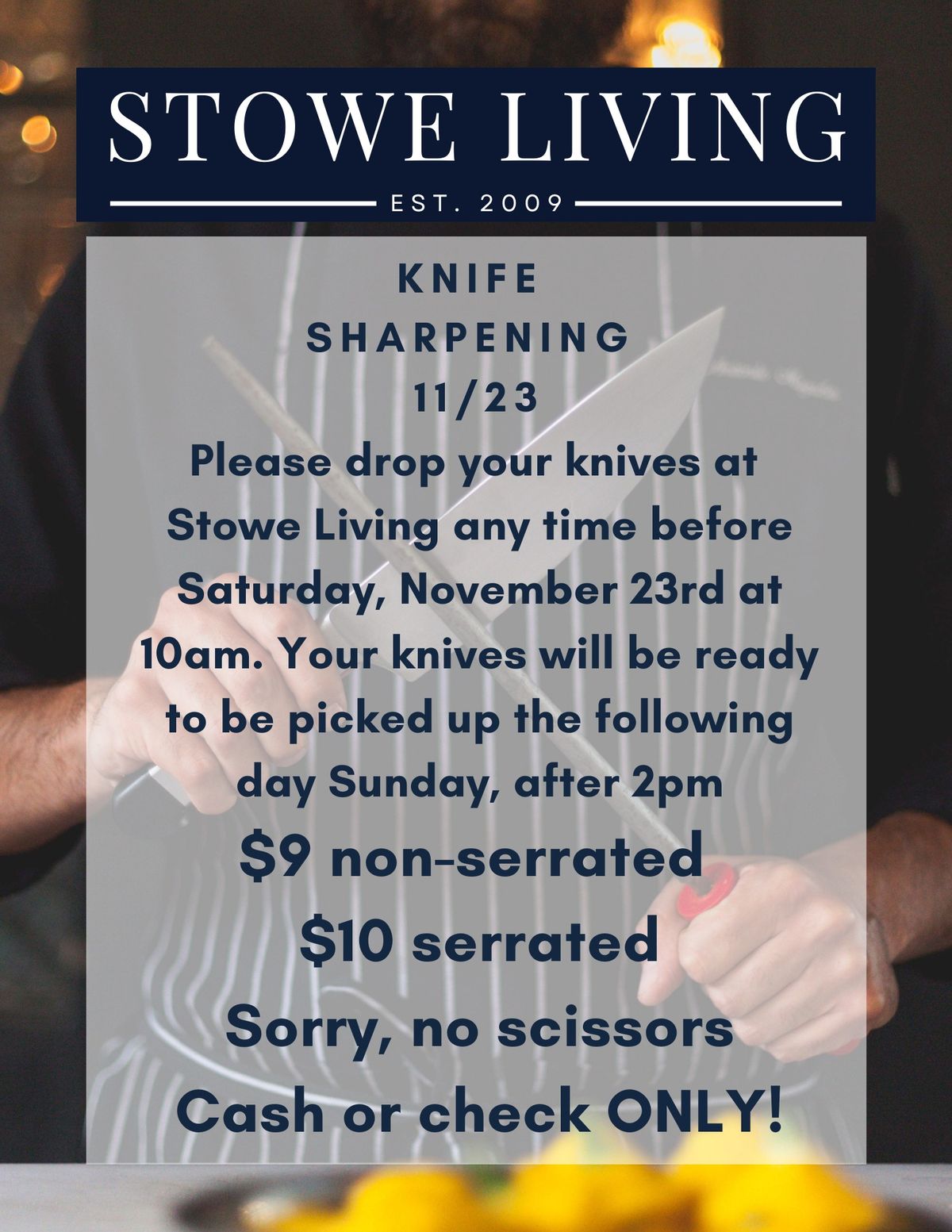 Knife Sharpening