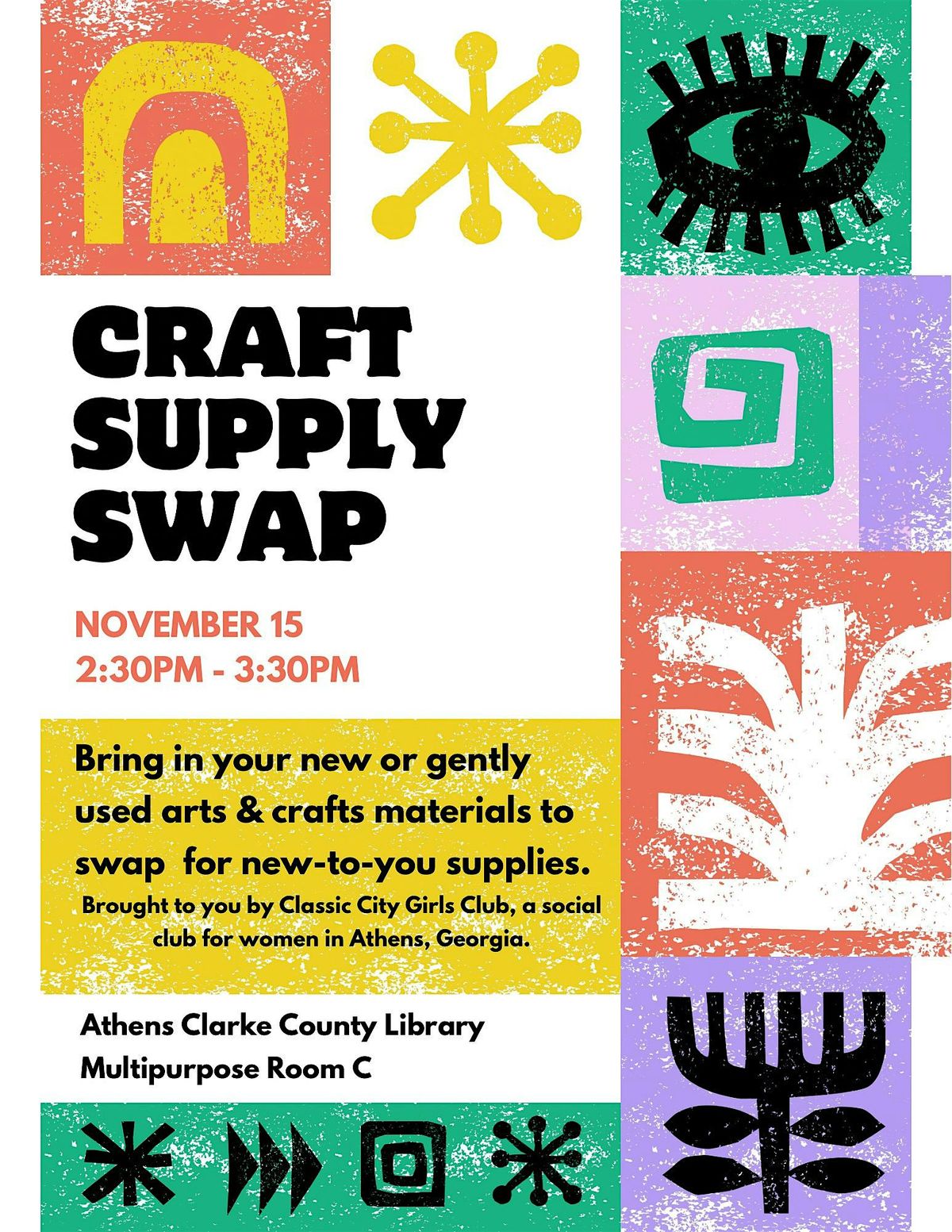 Women\u2019s Craft Supply Swap - Classic City Girls Club