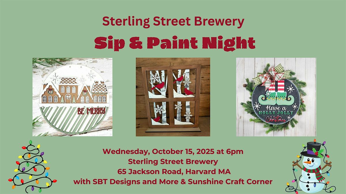 Sip & Paint at Sterling Street Brewery
