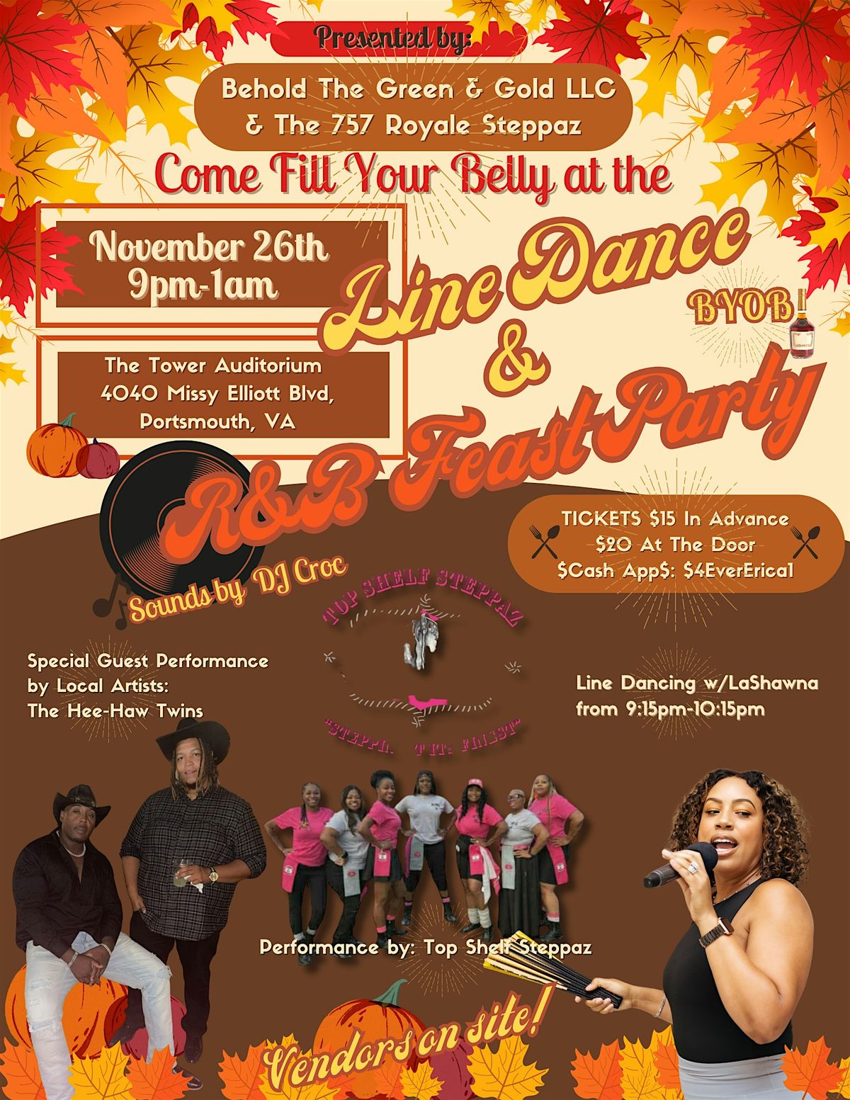 Thanksgiving Line Dance RnB Party
