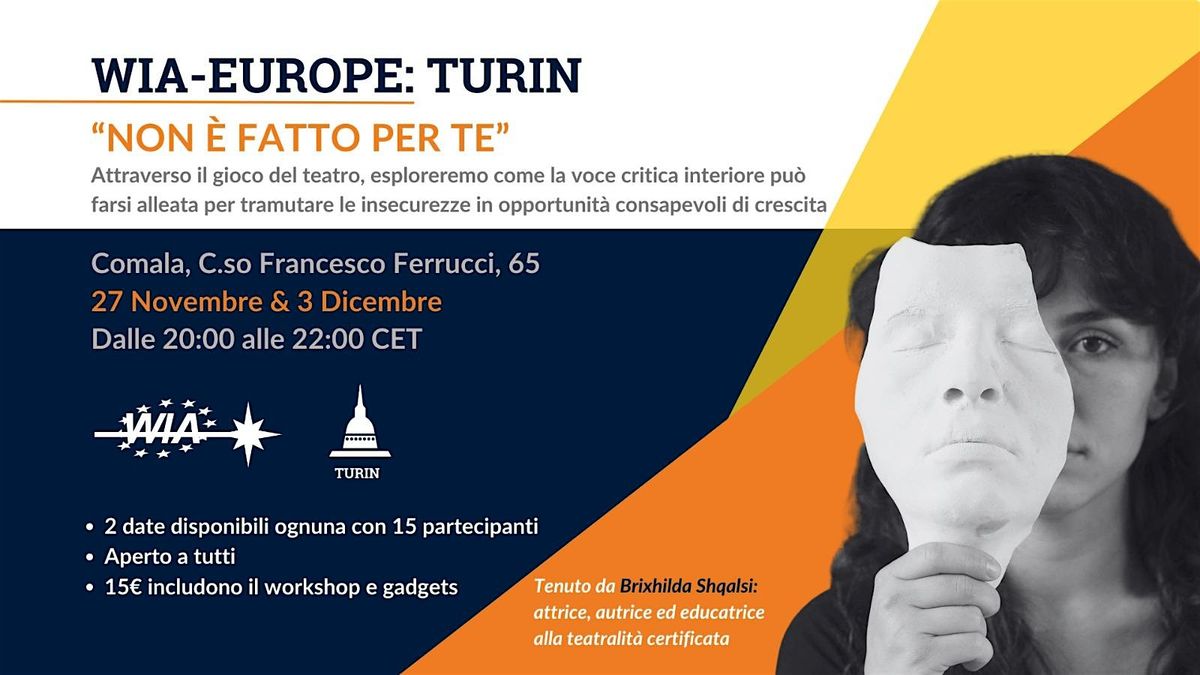 WIA-E Turin Workshop | Non \u00e8 fatto per te