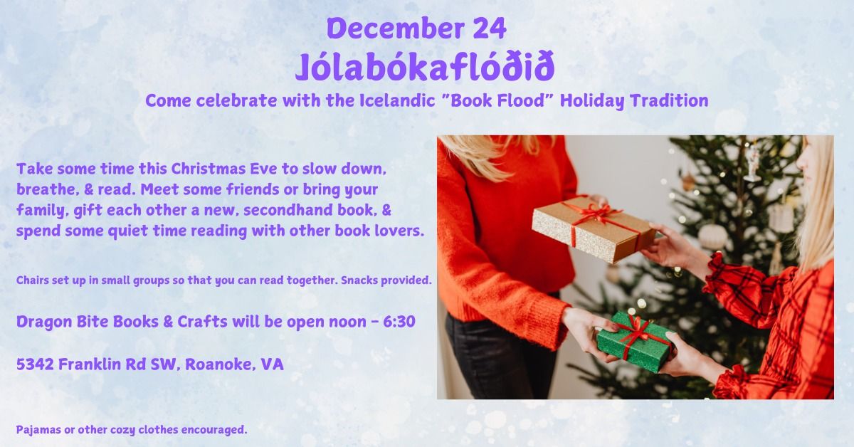 Celebrate J\u00f3lab\u00f3kafl\u00f3\u00f0i\u00f0 at Dragon Bite Books & Crafts