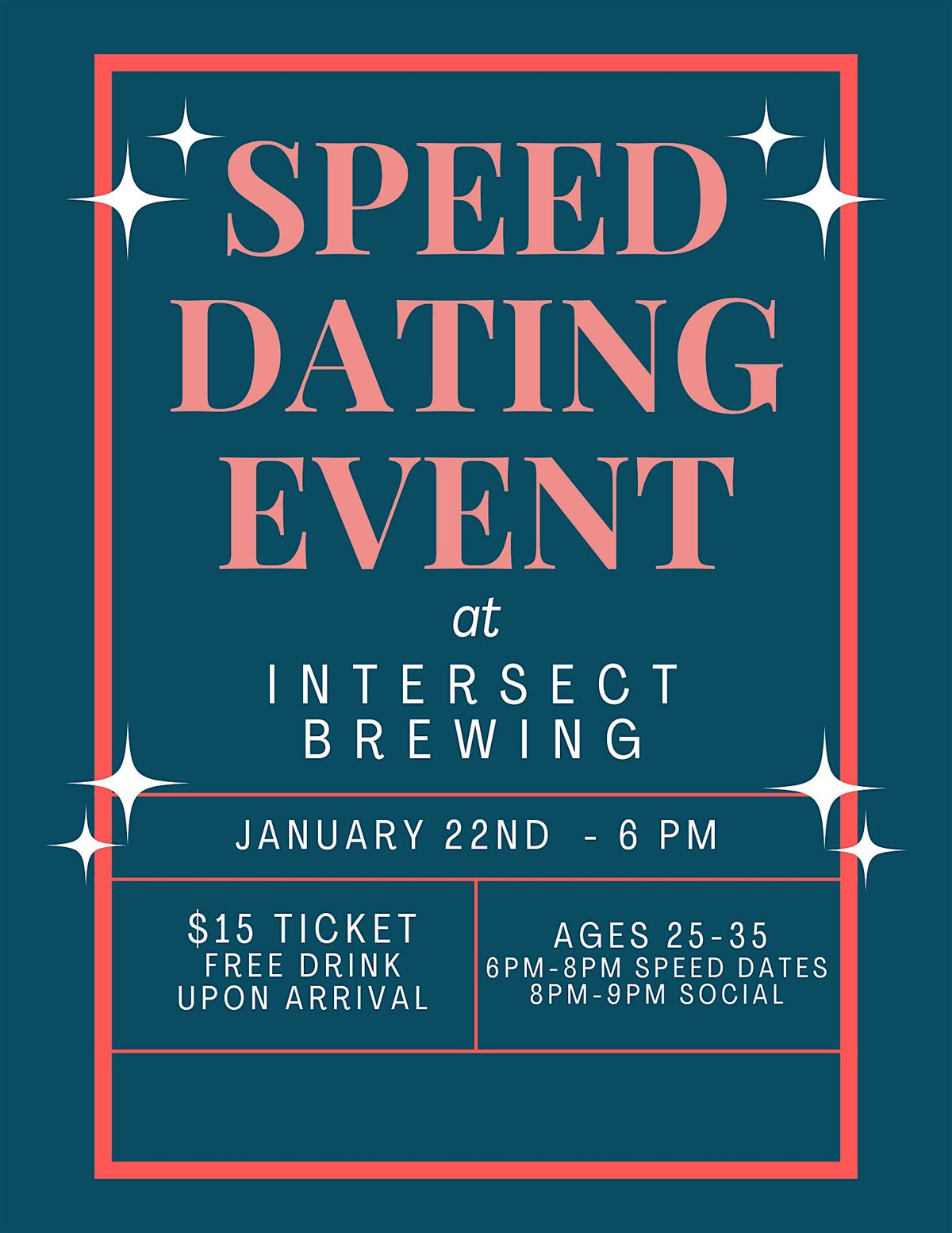 Intersect Brewing Speed Dating