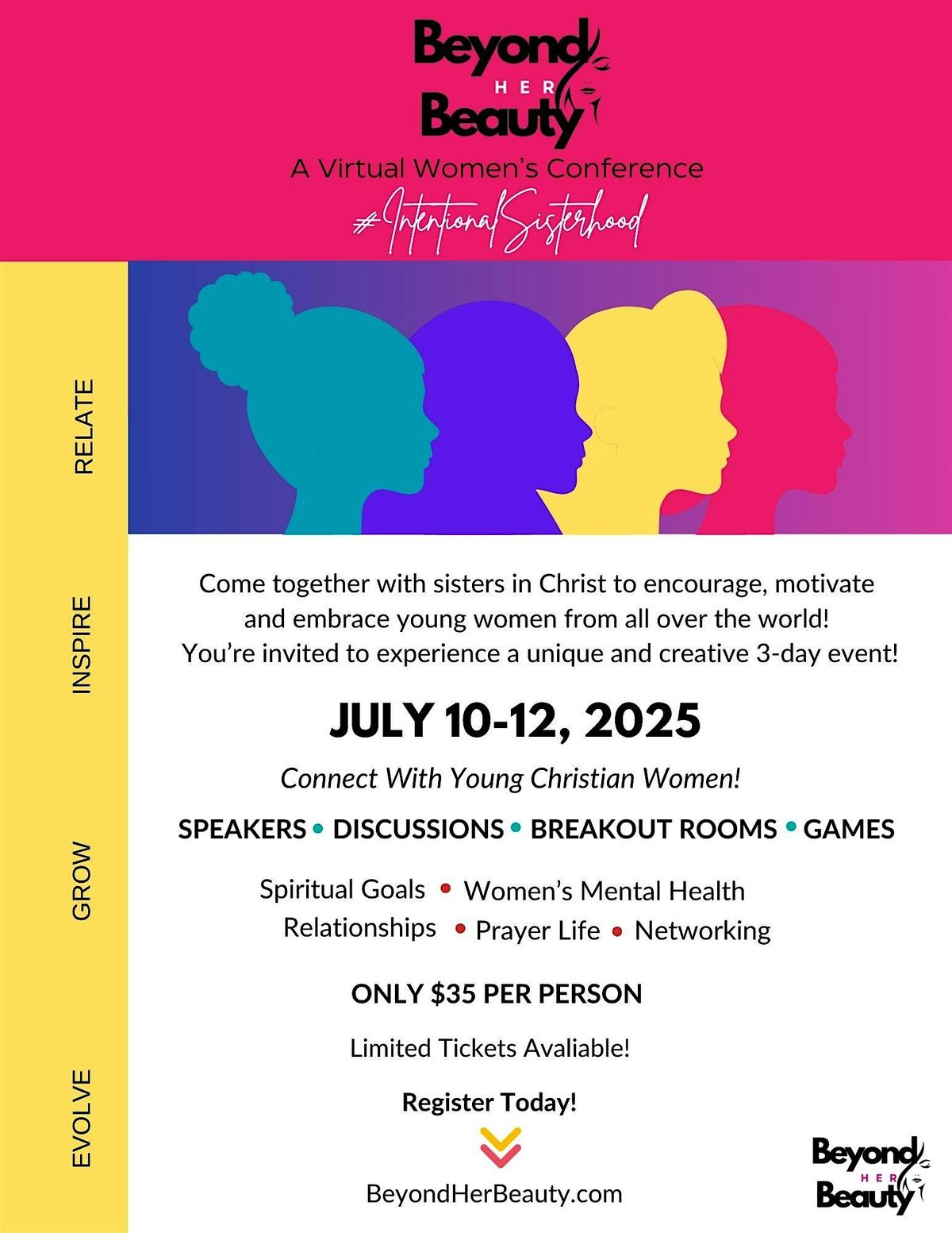 "Beyond Her Beauty" - A 3-Day Virtual Women's Conference