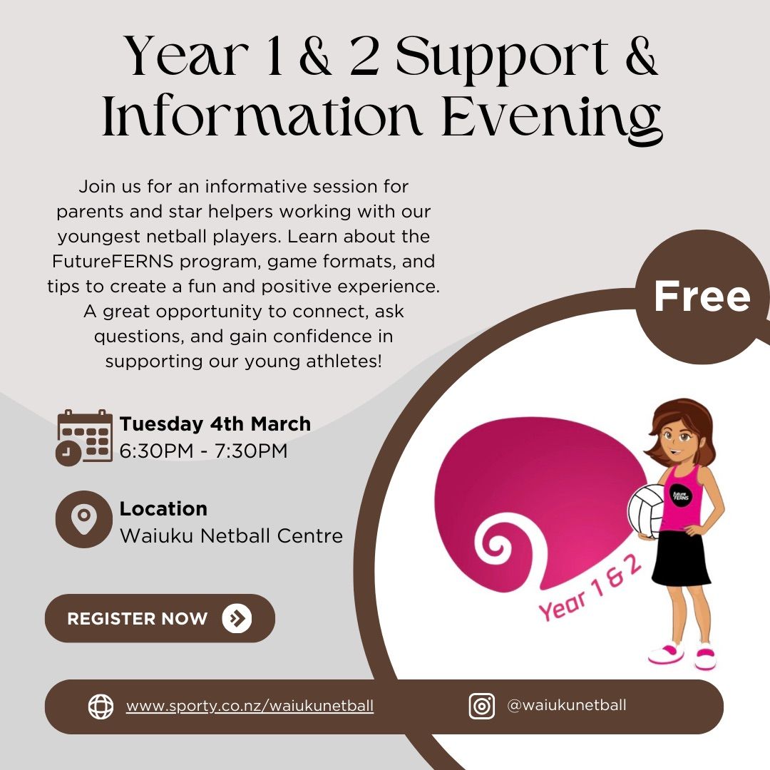 Year 1&2 Support & Information Evening