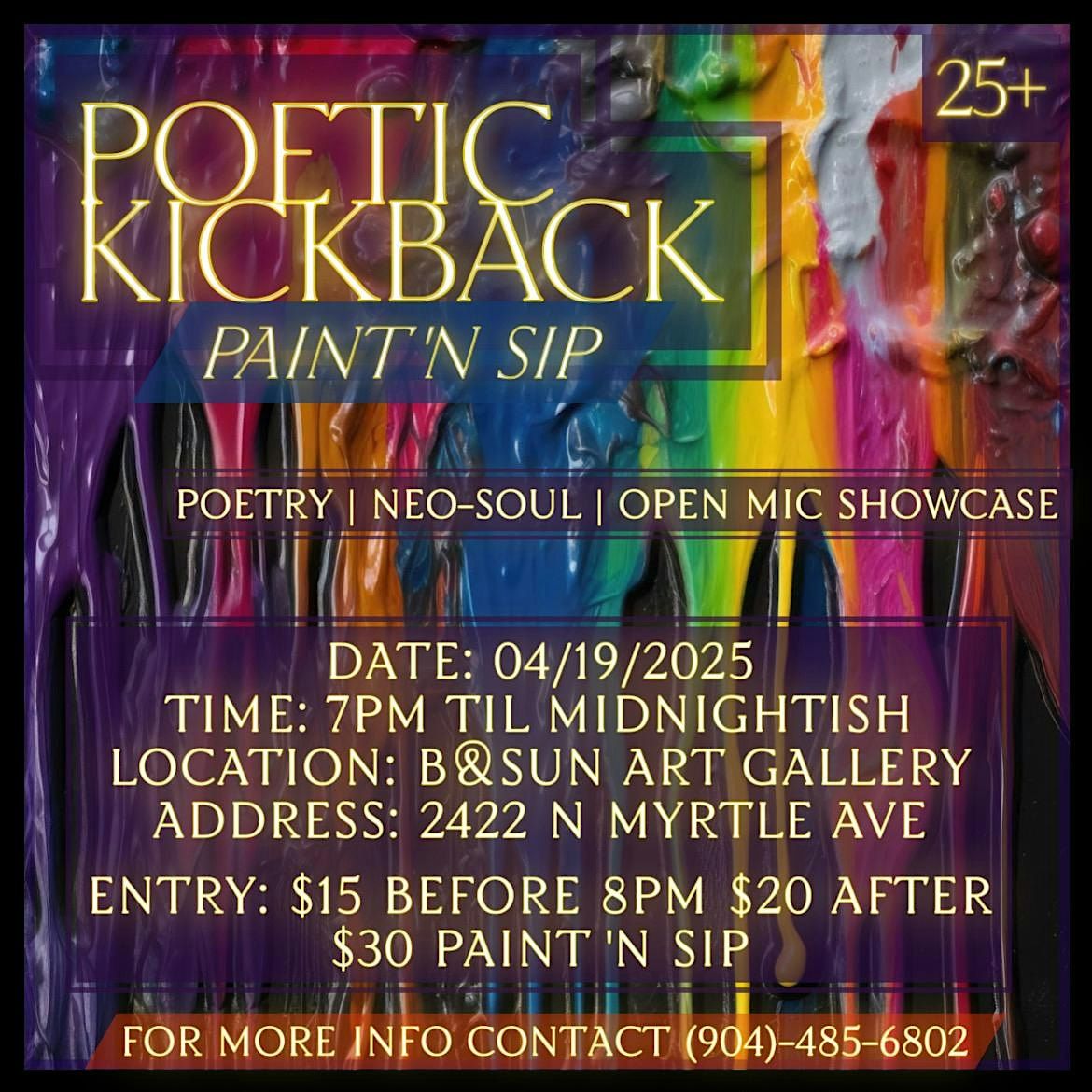 POETIC KICKBACK PAINT & SIP APRIL 19TH