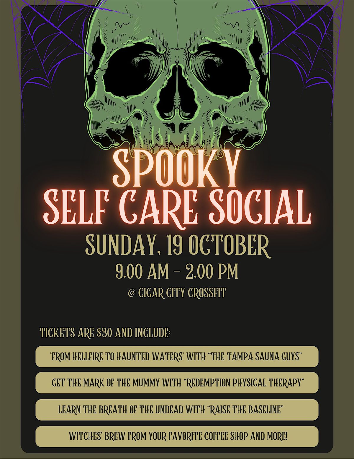 Spooky Self Care Social