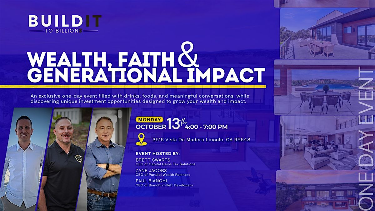 Wealth, Faith, and Generational Impact