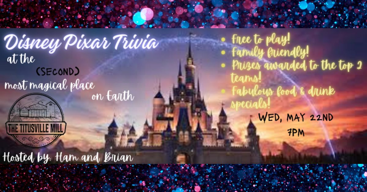 Free Trivia in The Pub - Theme: Disney Pixar