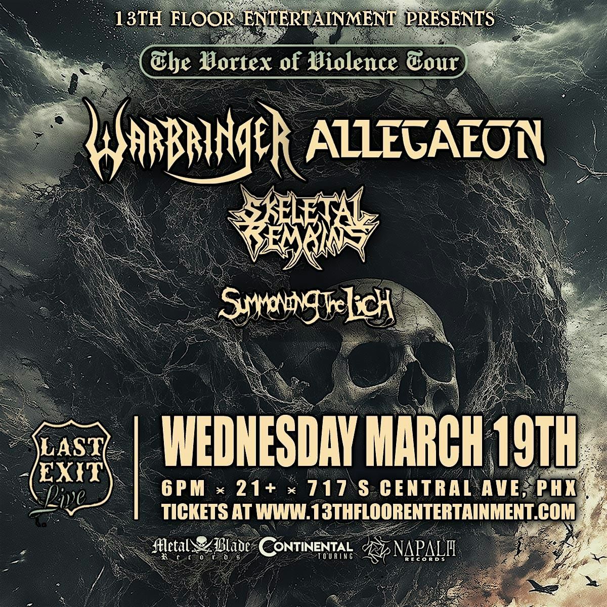 Warbringer + Allegaeon