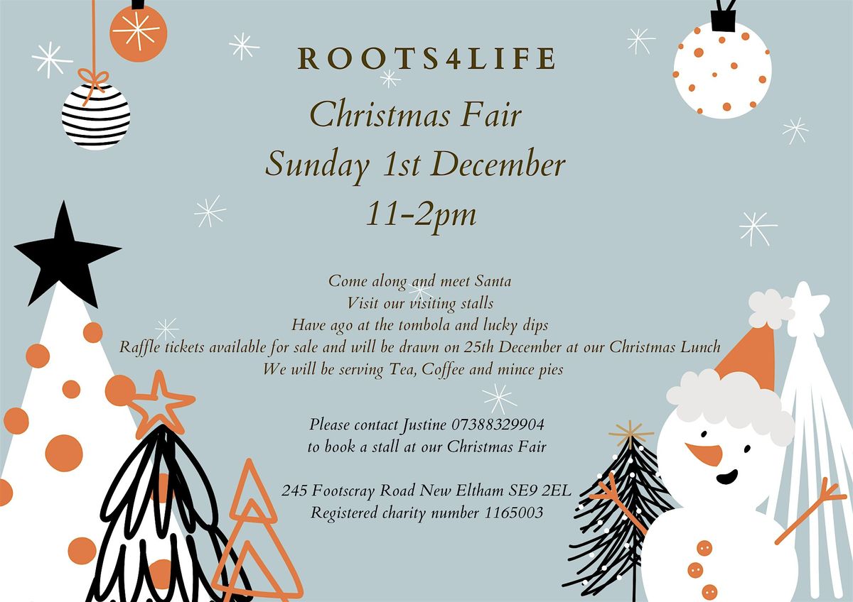 Christmas Fair Sunday 1st December