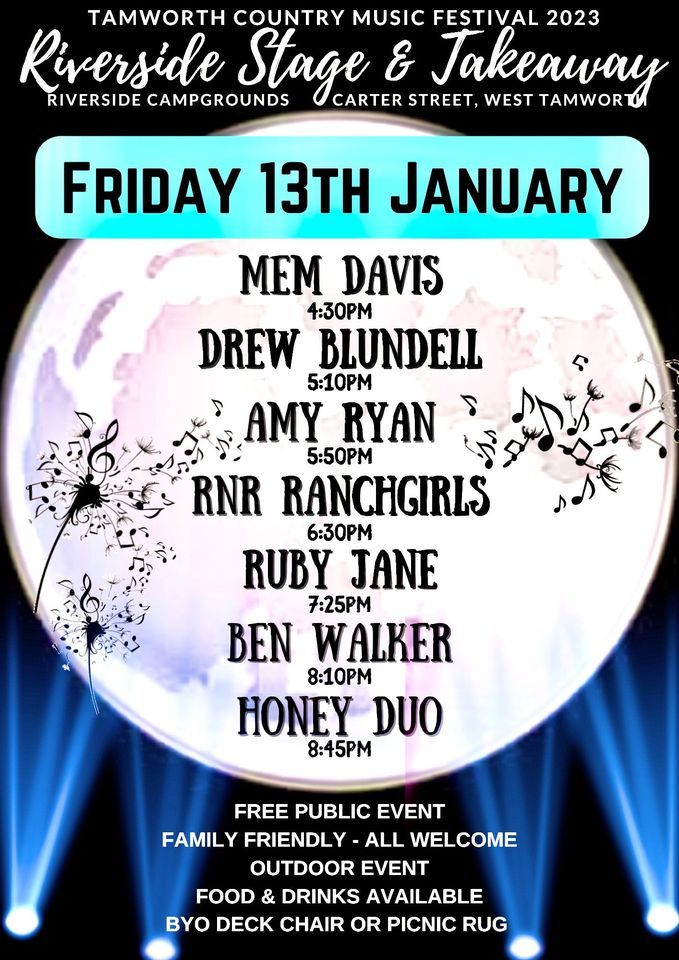 TCMF!! 13 Jan 2023 @ Riverside Campgrounds
