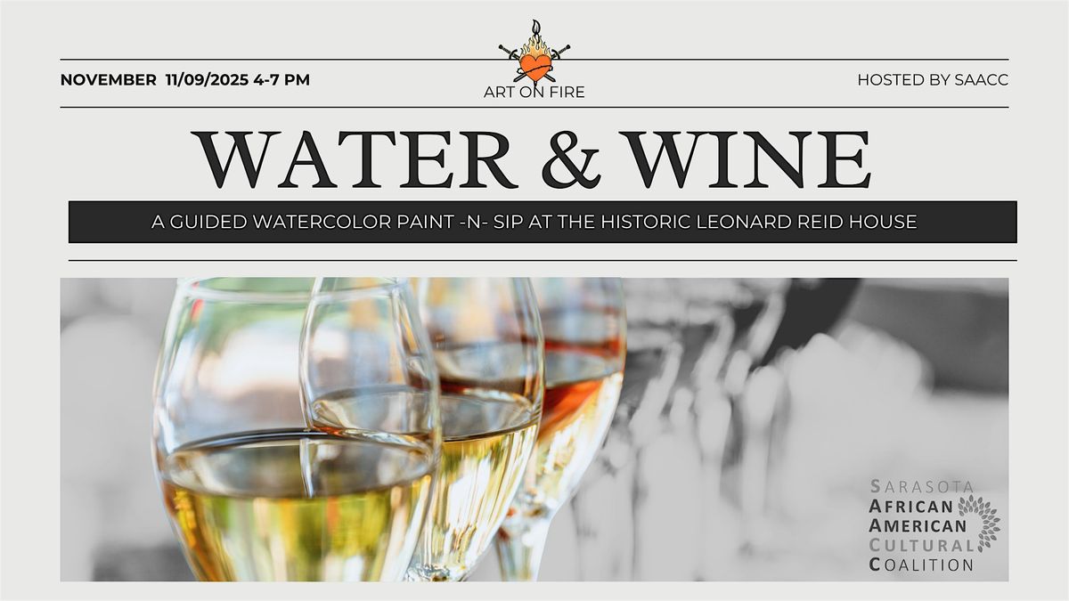 Water & Wine at The Historic Leonard Reid House