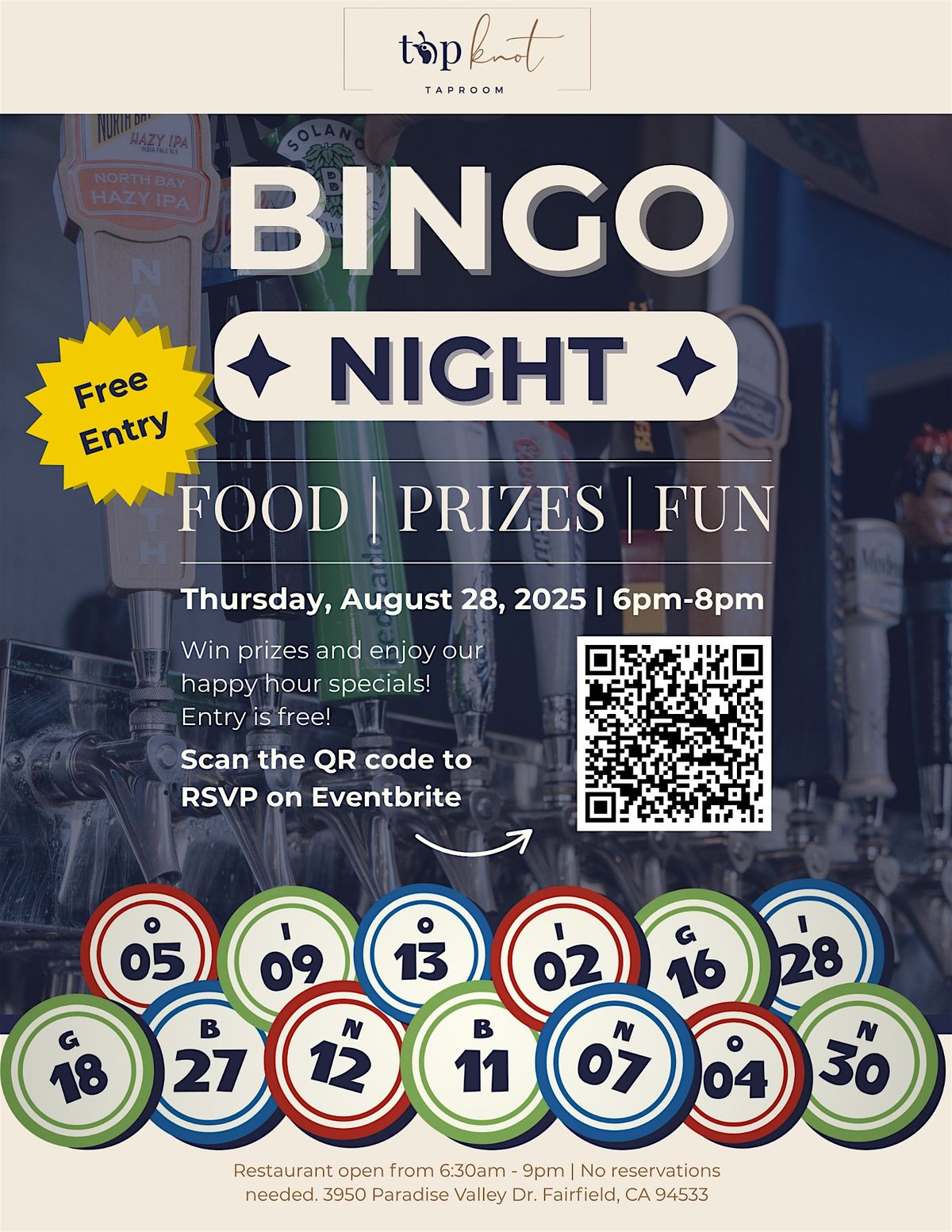 Bingo Night at TopKnot Taproom