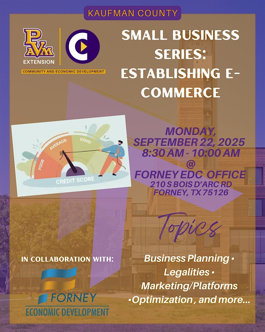 SMALL BUSINESS SERIES: Establishing E-Commerce