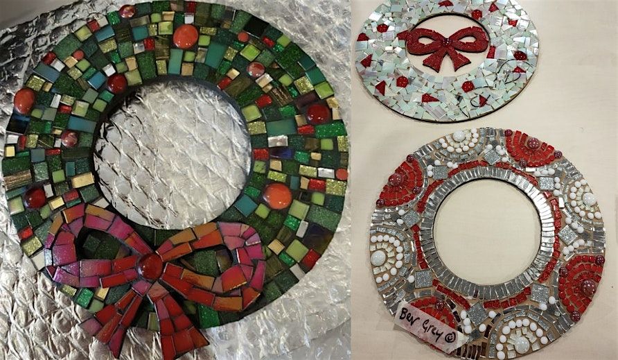 Adult Christmas Wreath Mosaic Workshop