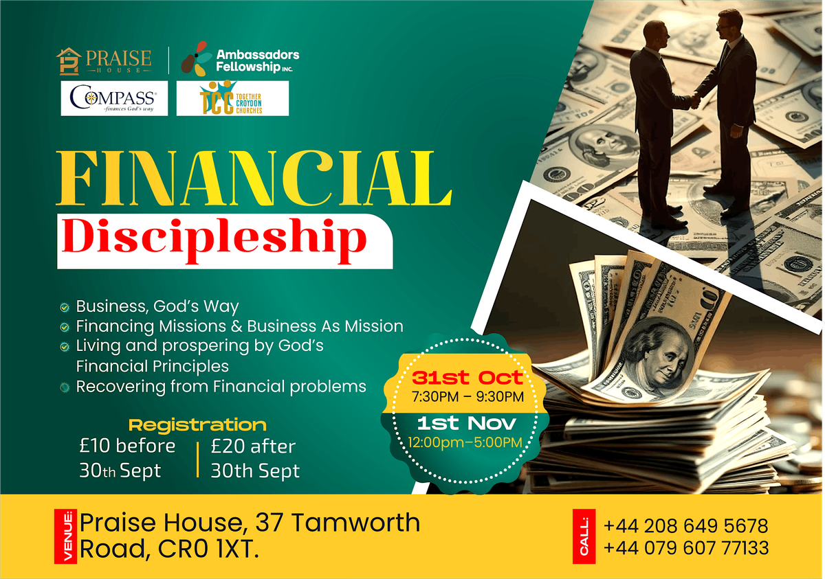 Financial Discipleship - Be well-versed in your finances