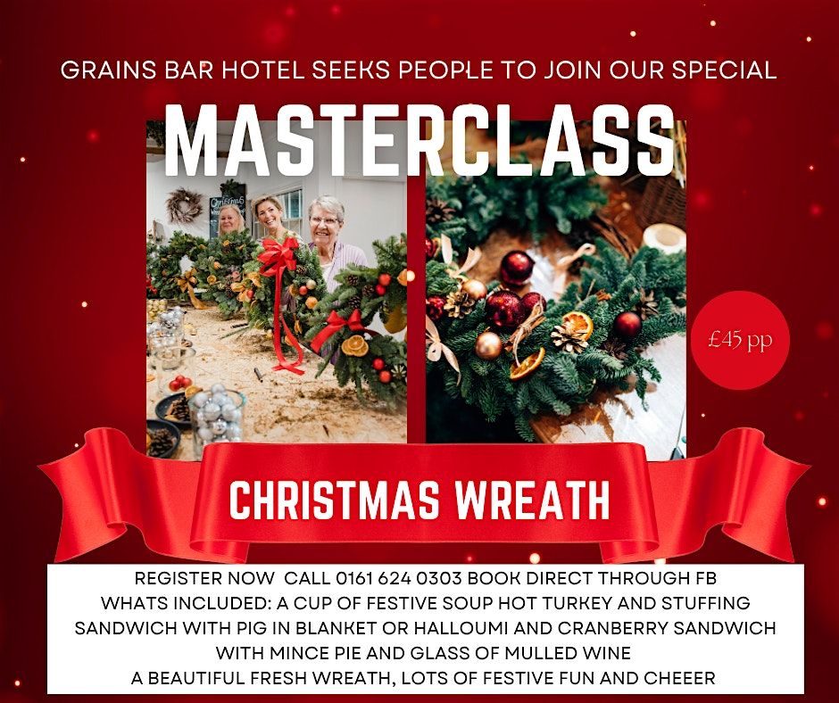 Christmas Wreath Making with food