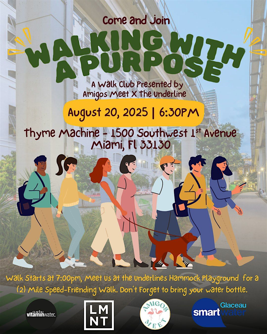 Walking With A Purpose:  Amigos Meet x The Underline Walk Club