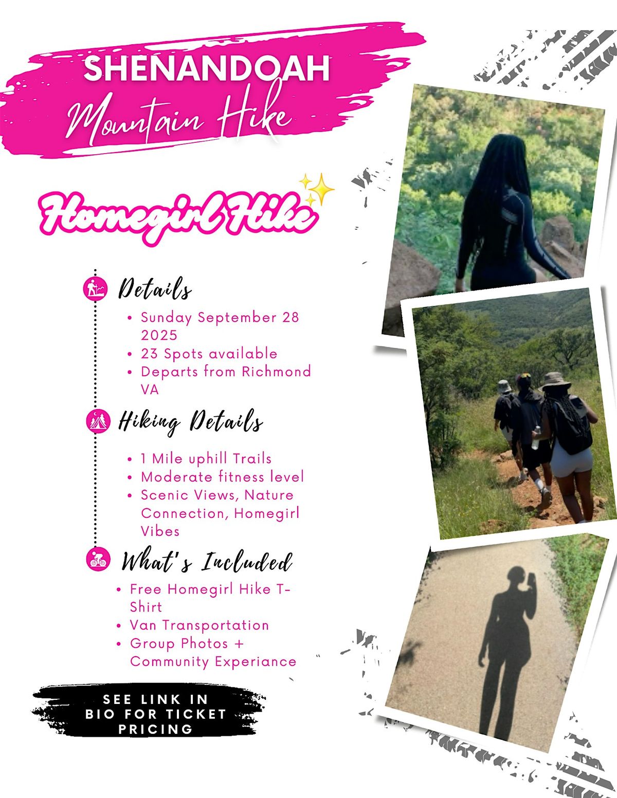 Shenandoah Mountain Hike  (Homegirl Hike)